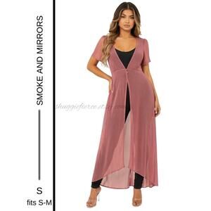 MSRP: $78 | ✨ Smoke + Mirrors Pinch Mesh Sheer Overlay Dress Size S (fits S-M) ✨